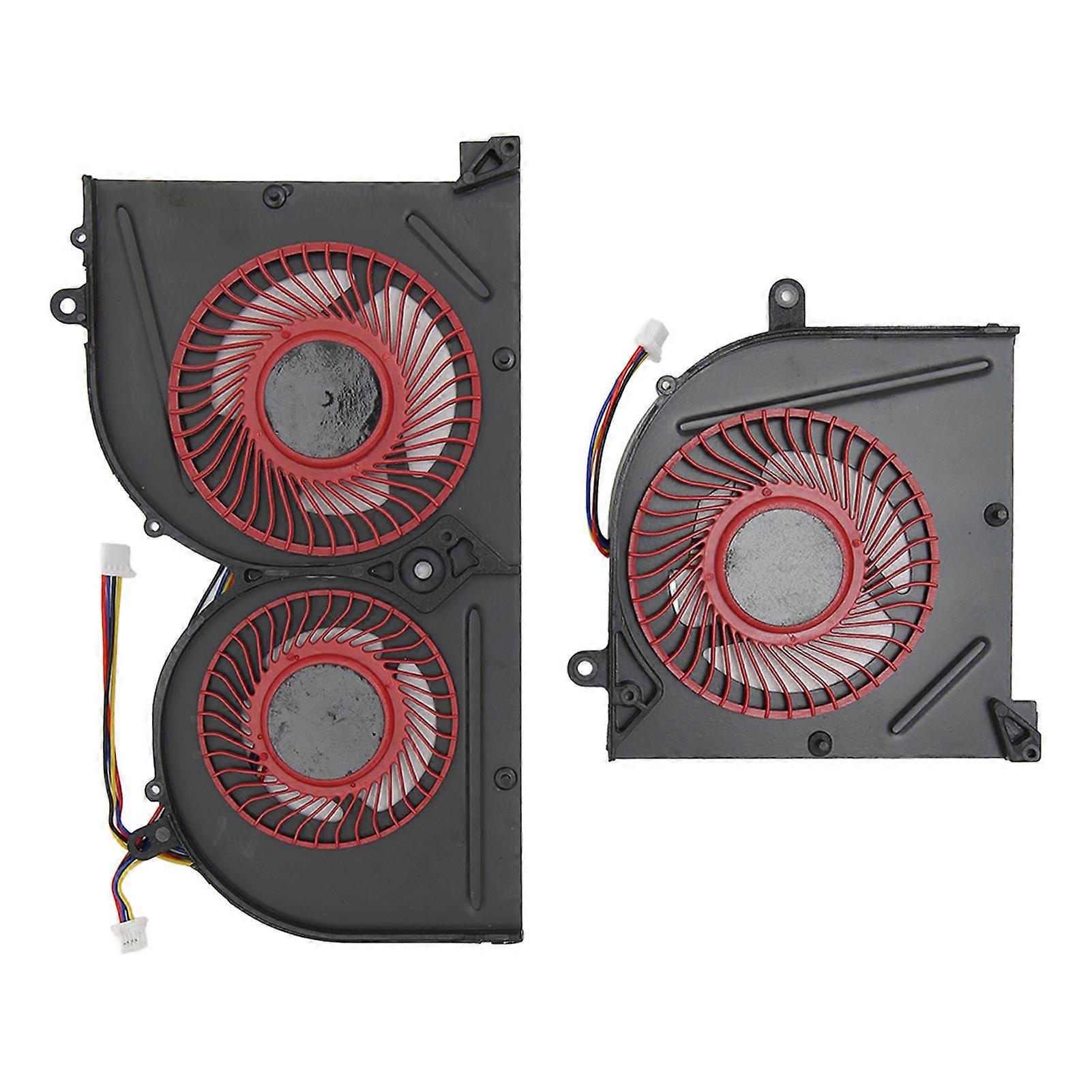 CPU GPU Cooling Fan 4 Pin Fast Heat Dissipation Laptop Cooling Fan for MSI GS63VR for GS63 for GS73 for GS73VR for MS 17B1 CPU+GPU YEMMA