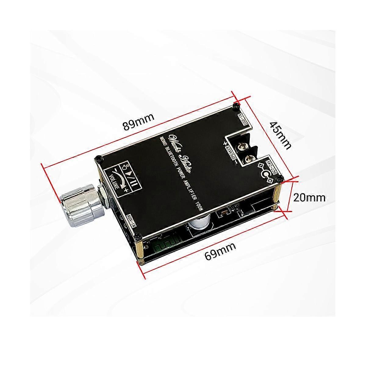 Mono 100W Bluetooth Audio Amplifier Board with TWS Box Function TPA3116D2 BT5.1 Stereo Audio Module