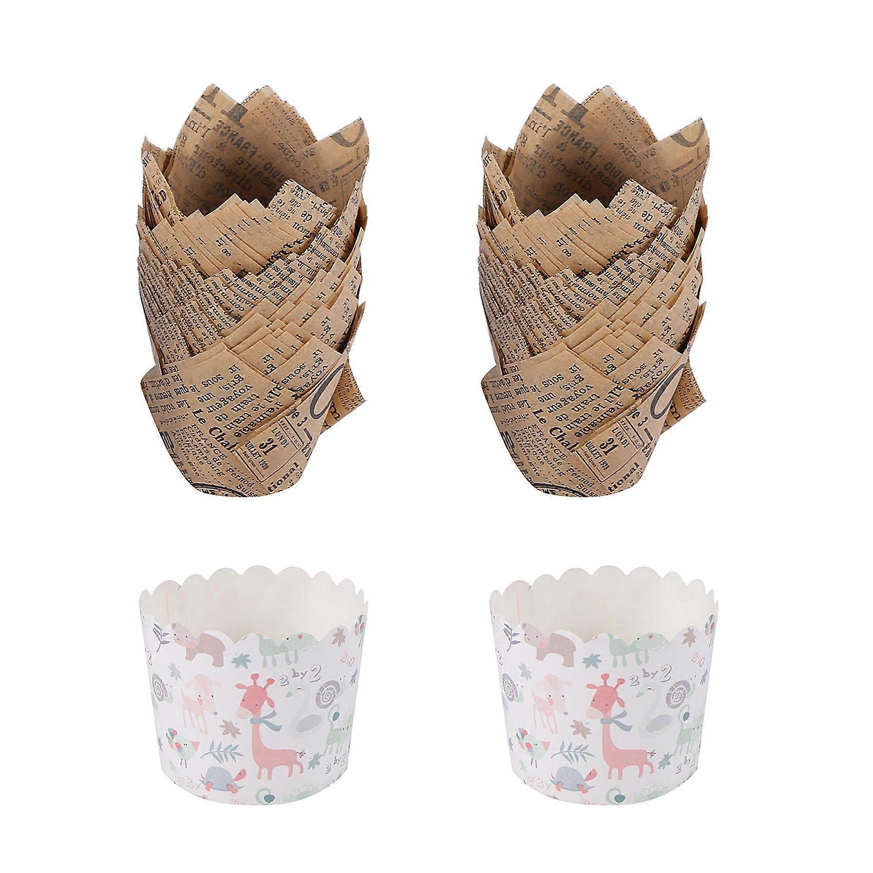 150 Pcs Cupcake Liners Baking Cups Muffin Liner Grease-Proof Paper Cupcake Wrappers for Wedding, Bi