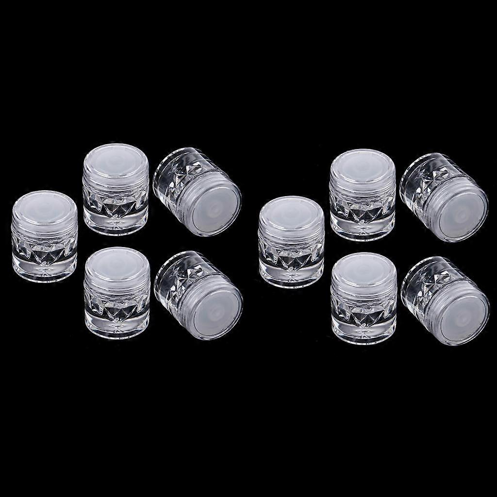 Étui à poudre libre vide avec tamis réutilisable Ombre à paupières Blusher Jars 3ml 10x