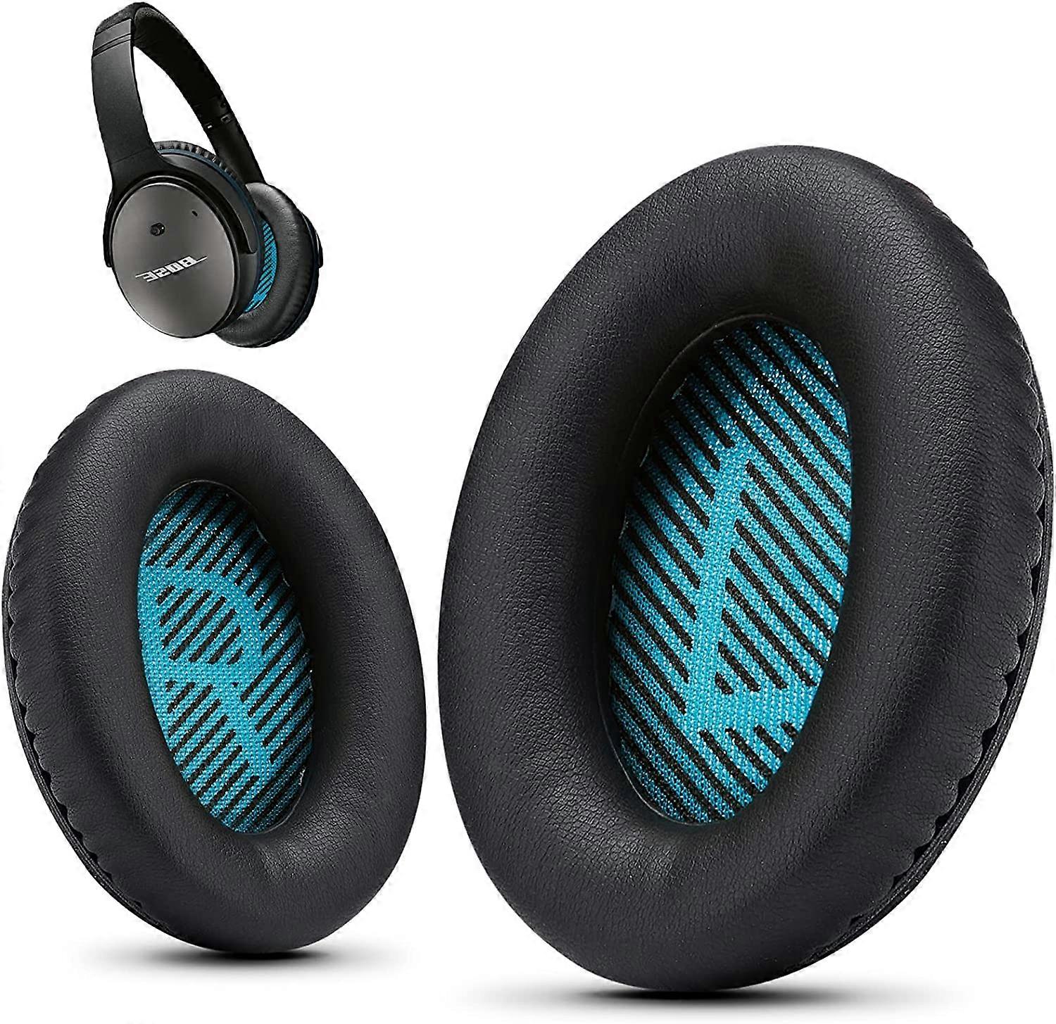Replacement Earpads, 2 Pcs Replacement Ear Cushions Compatible with Bose QuietComfort 35 QC15 QC25 QC2 QC35 Ae2 Ae2i Ae2w SoundTrue & SoundLink Headph