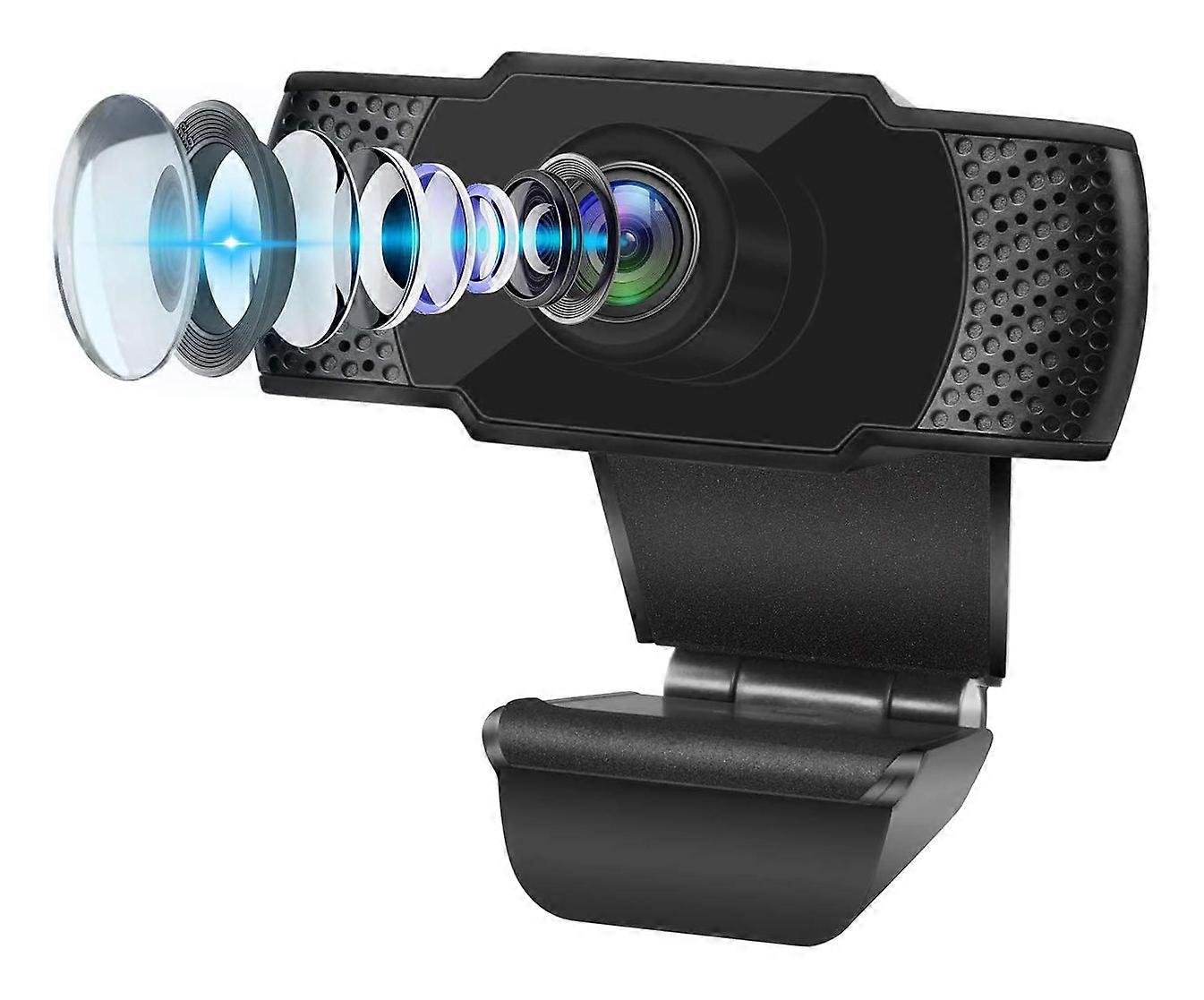 Webcam with Microphone 110Wide Angle Plug and Play USB 2.0 Auto Focus