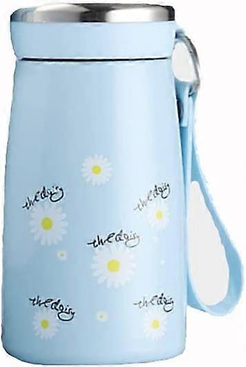 Daisy fresh creative water cup, portable thermos cup (blue)