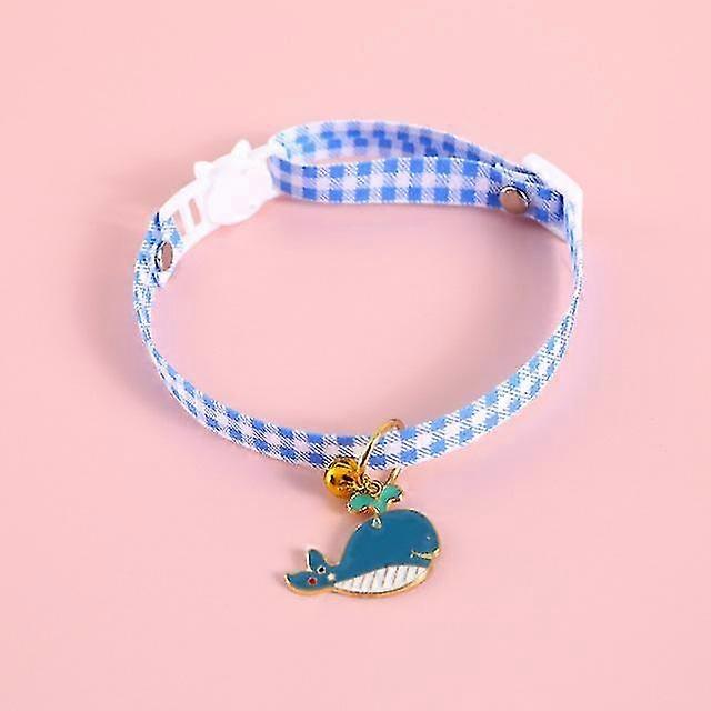 Cat Collar with Pendant, Safety Adjustable Cat Collars Set S Size