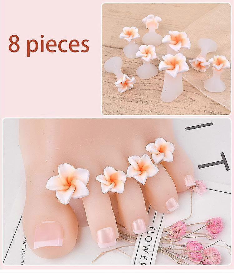 8PCS/SET soft silicone finger toe separator pad toe separator manicure pedicure DIY tools reusable01
