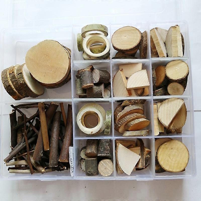 DIY Natural Creative Materials Dry Branches Handmade Small Wood Chips Set