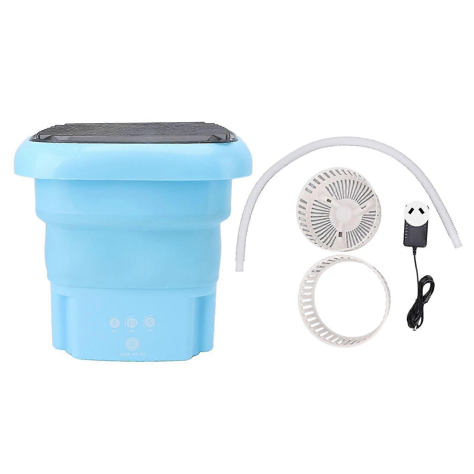 Foldable Automatic Washing Machine for Dormitory - Blue, AU Plug (100-240V)