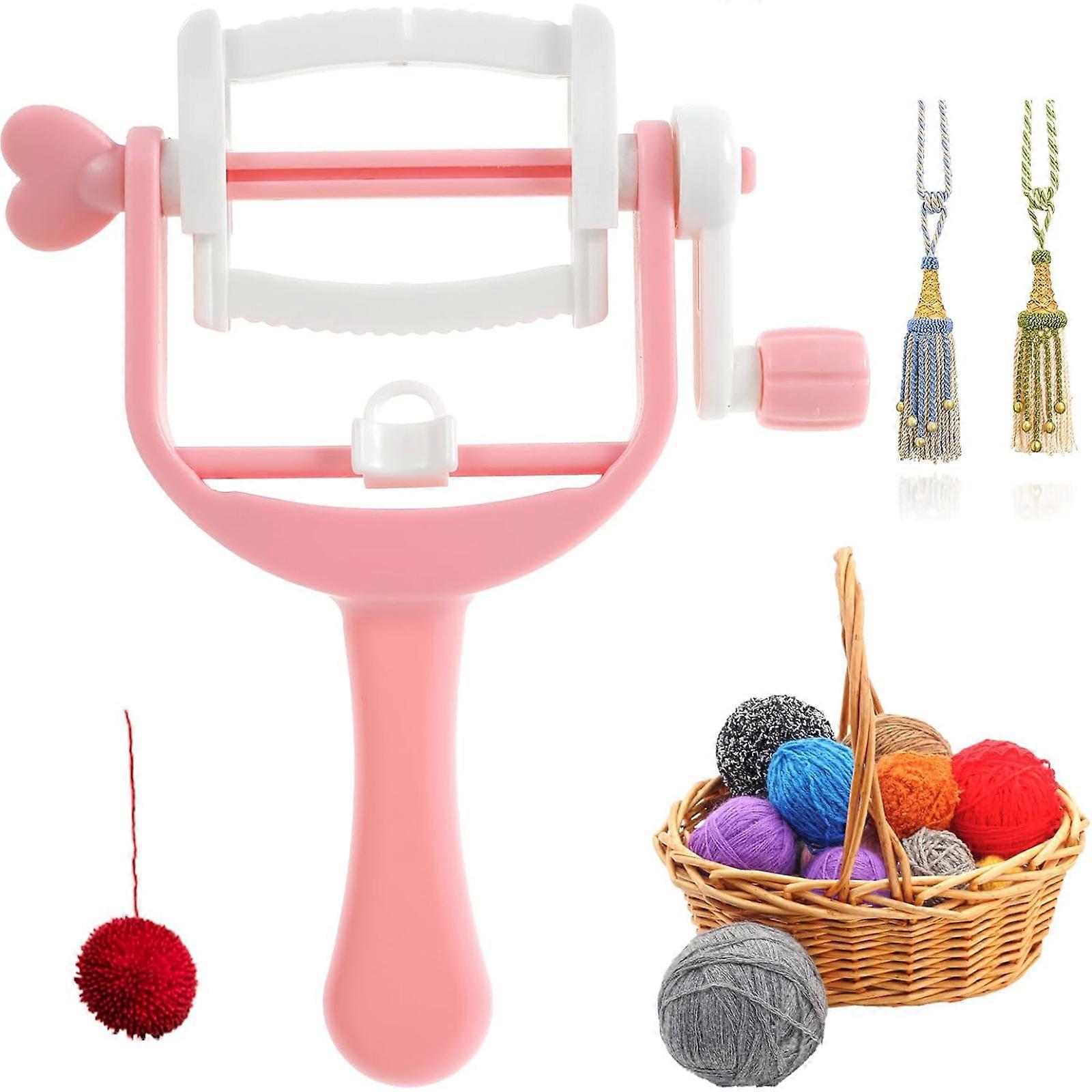 Pom Pom Maker & Quasten Maker, Pompon Maker für Garn, Fluff Ball Weaver für DIY Wollgarn Stricken Handwerksprojekt