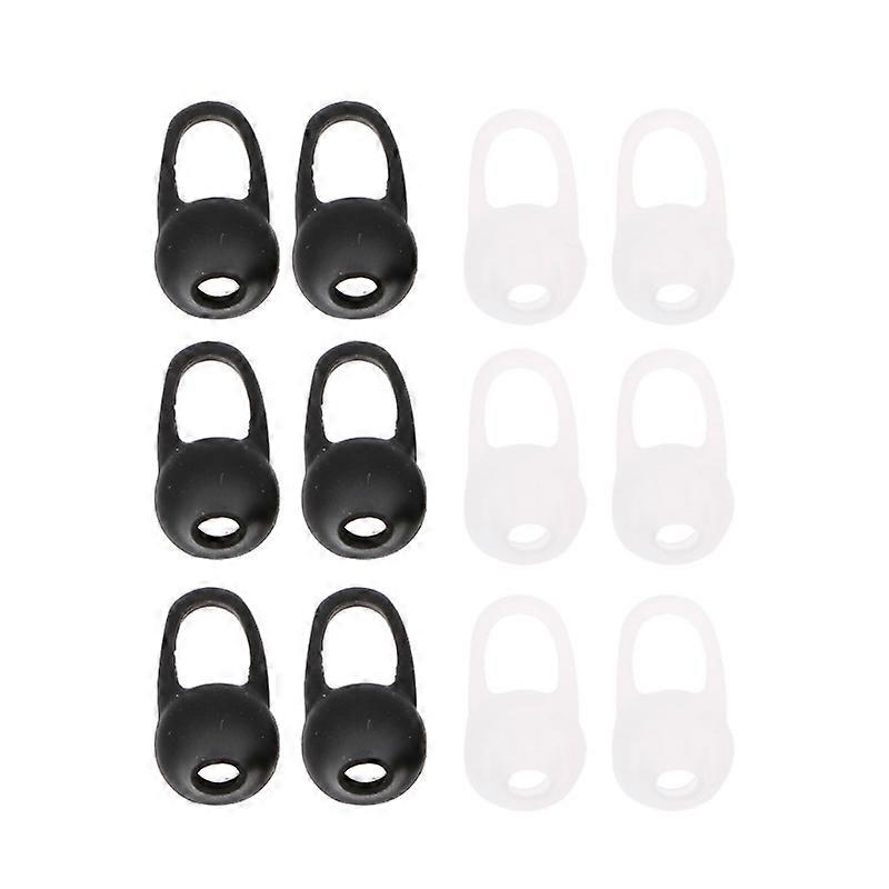 6 Pairs Universal Silicone Earbud Tips Cover Pad Replacement For