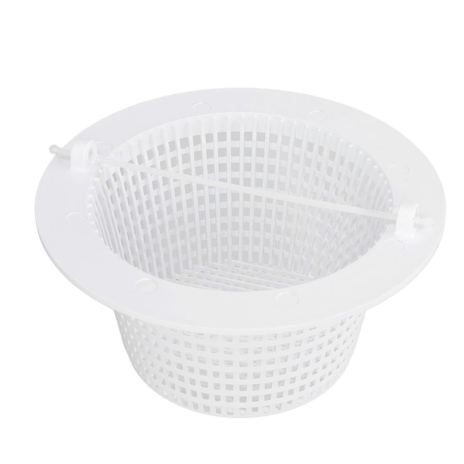 Replacement Skimmer Basket with Handle for Swimming Pool Filters - Plastic for Efficient Debris Removal
