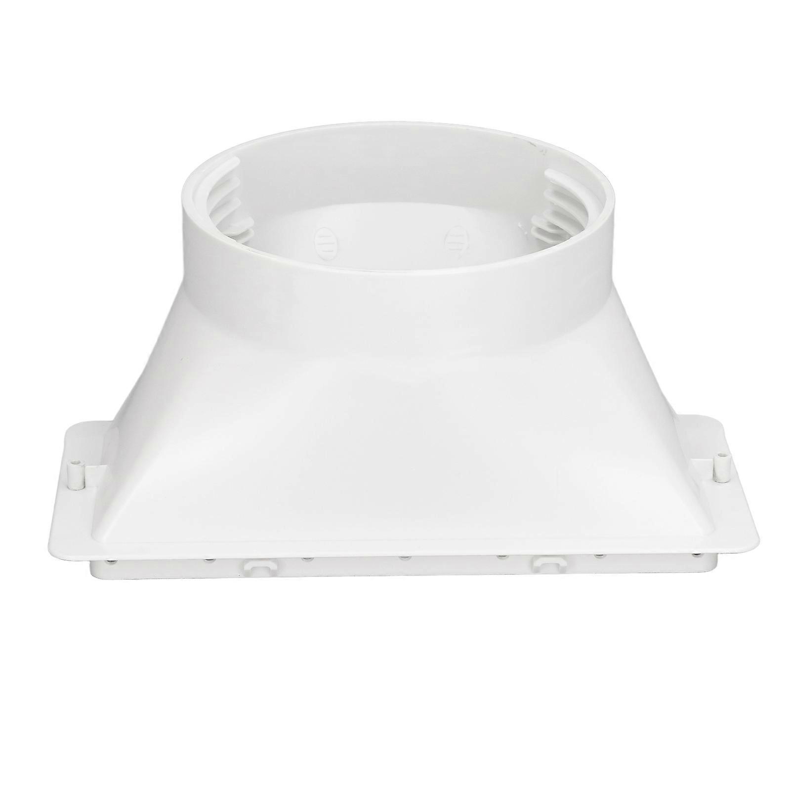 Portable AC Hose Coupler Universal Clockwise Counterclockwise Thread 5in Diameter Rectangular Interface 130mm Hose Adapter