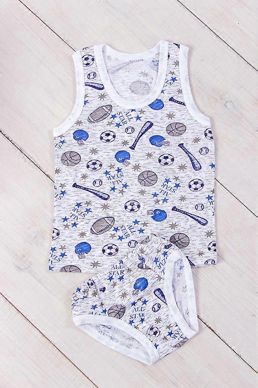 Boys’ Underwear Set – Printed Cotton Knit Tank & Briefs, Any season, HC 9688-002V