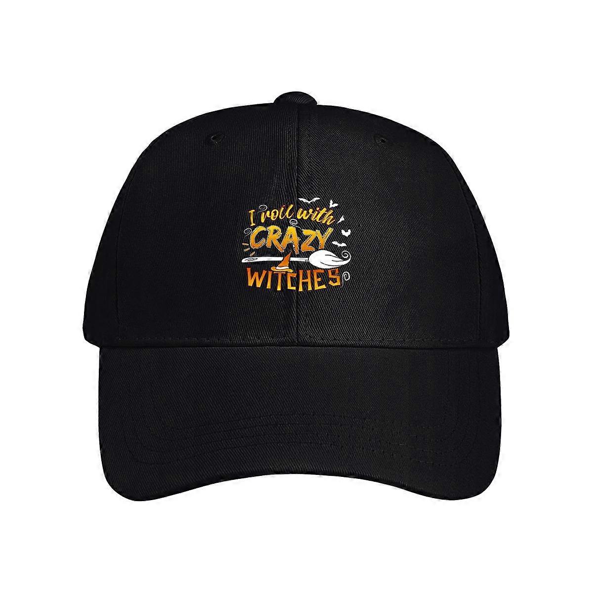 I Roll With Crazy Witches Baseball Cap