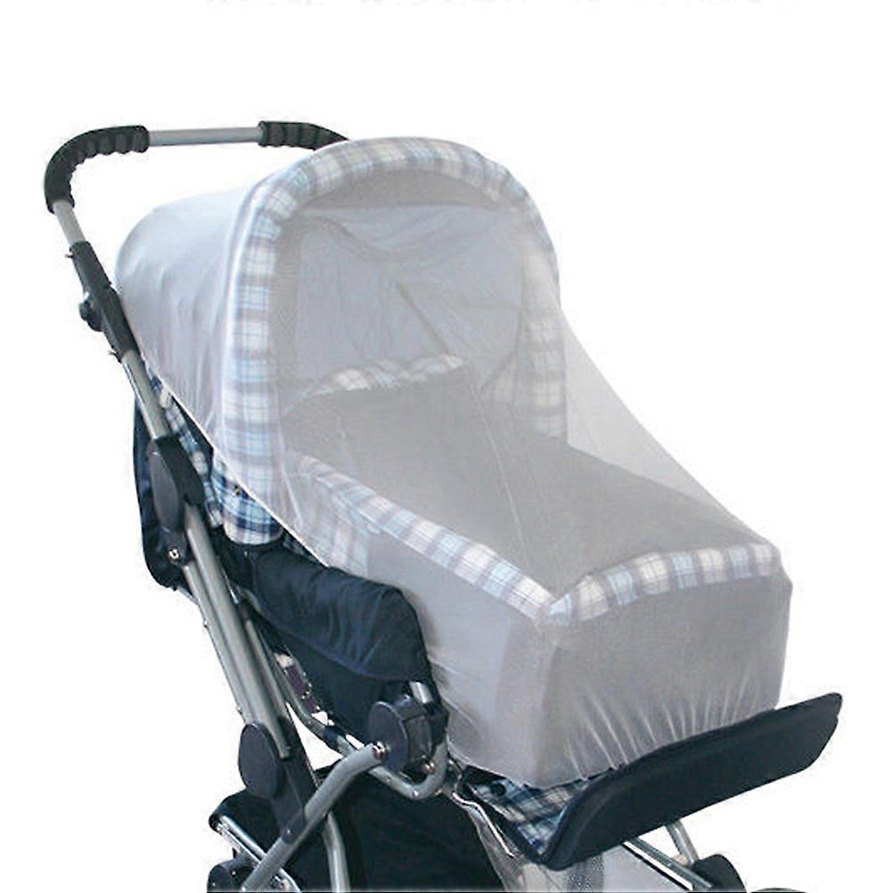 Baby Stroller Full Cover Mosquito Net White Encryption Baby Travel Mosquito Portable Baby Folding Baby Mosquito Net (Red)