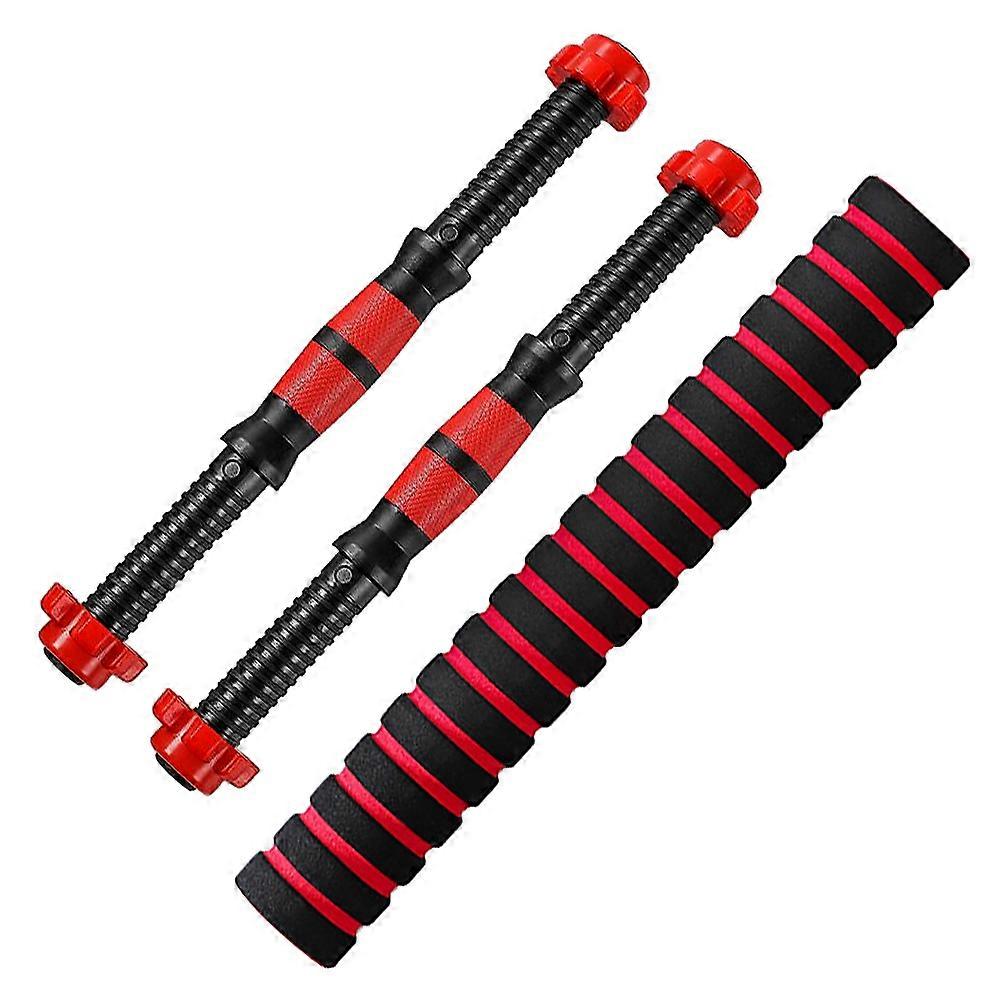 Threaded Dumbbell Handle Bars Extension Bar Set Adjustable Dumbbell Bars for Weight Lifting Home Gym Fitness Exercise