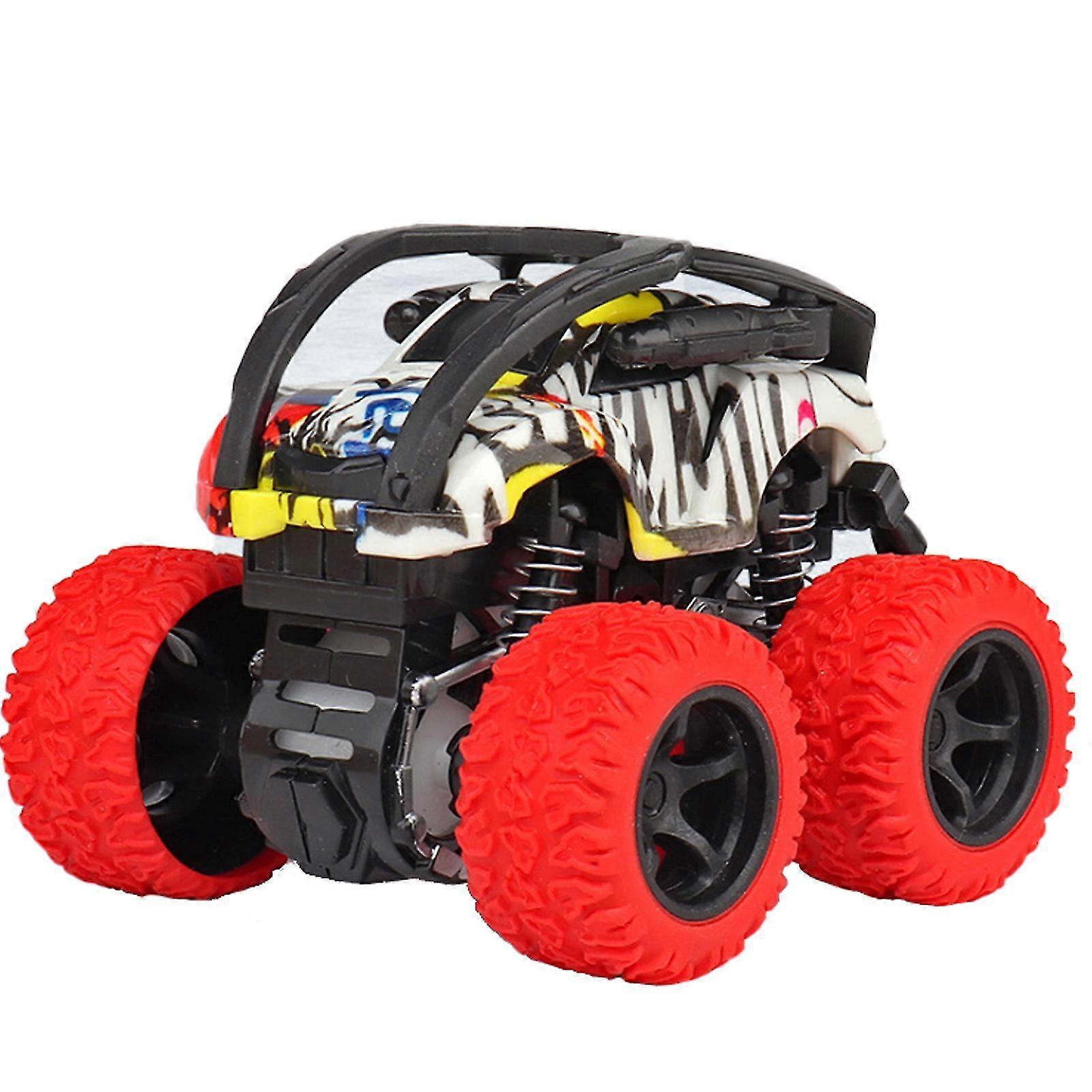 monster Truckar leksaker för pojkar - friktionsdriven mini push and go bil lastbil lekset för pojkar flickor småbarn ålder 3 4 5 år gammal presenter för barn