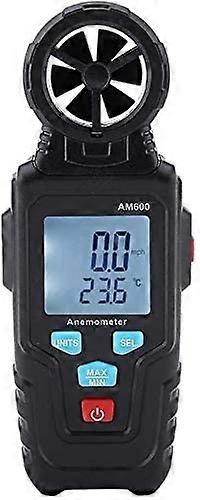 Anemometer Tool, AM600 Sensitive Digital Anemometer Wind Speed Speed Meter Thermometer with Backlit LCD Measure
