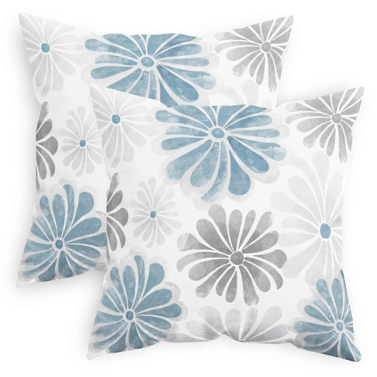 2 Pack Fleece Throw Pillow Cases, Decorative Cushion Covers