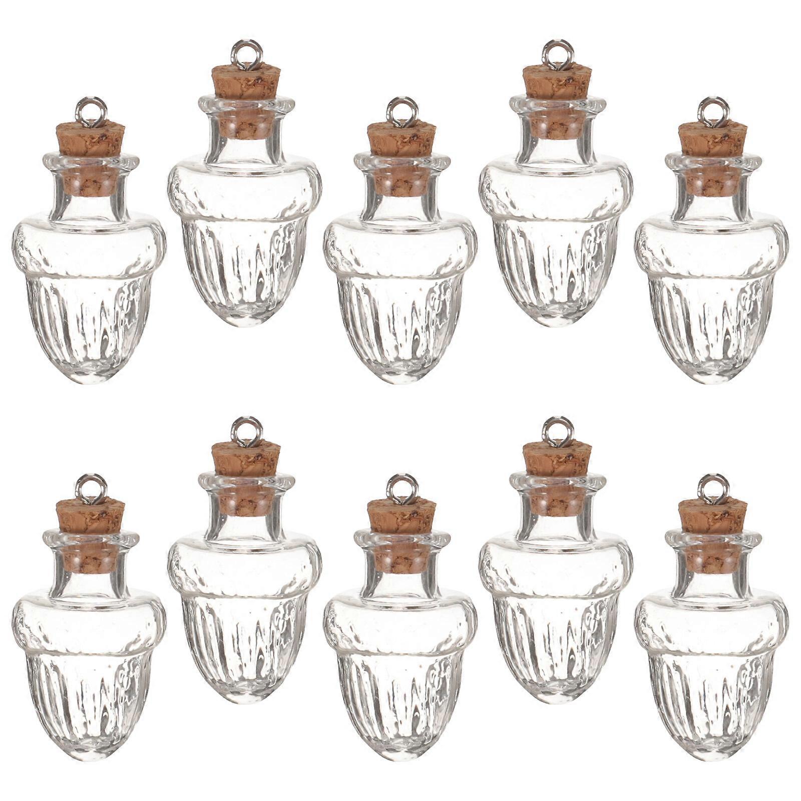 10 st önskeflaskor mini glasflaskor små önskeflaskor miniatyrflaskor dekorationer