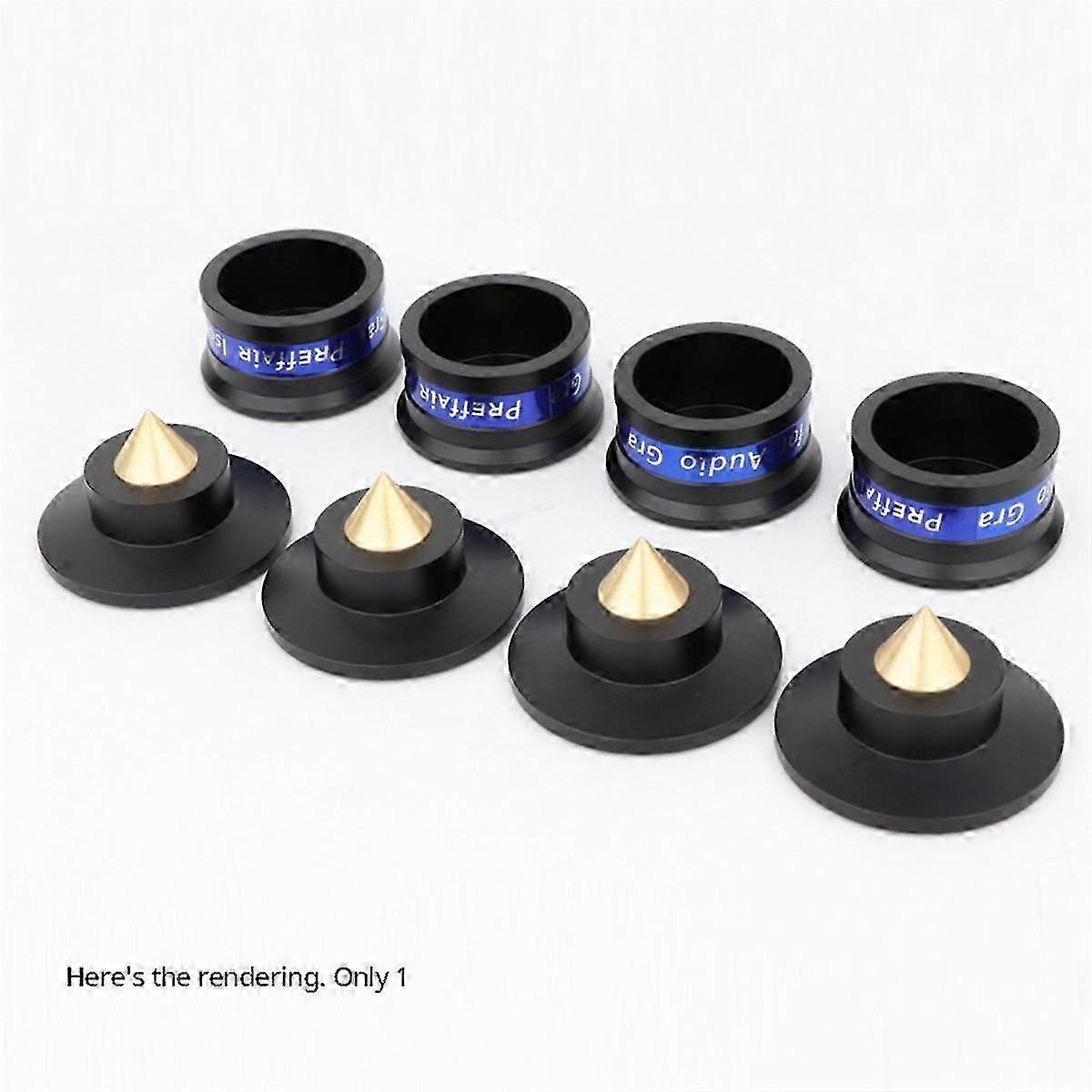 Speaker Isolation Spikes Speaker Base Pads With Non-slip Base Pad Aluminium Anti-vibration For Turntable Amplifier B