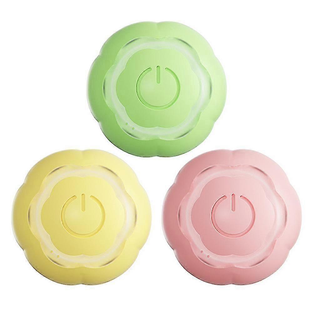 Cat Led Light Ball Automatic Abs Rolling Funny Interactive Pet Toy 41mm Tw