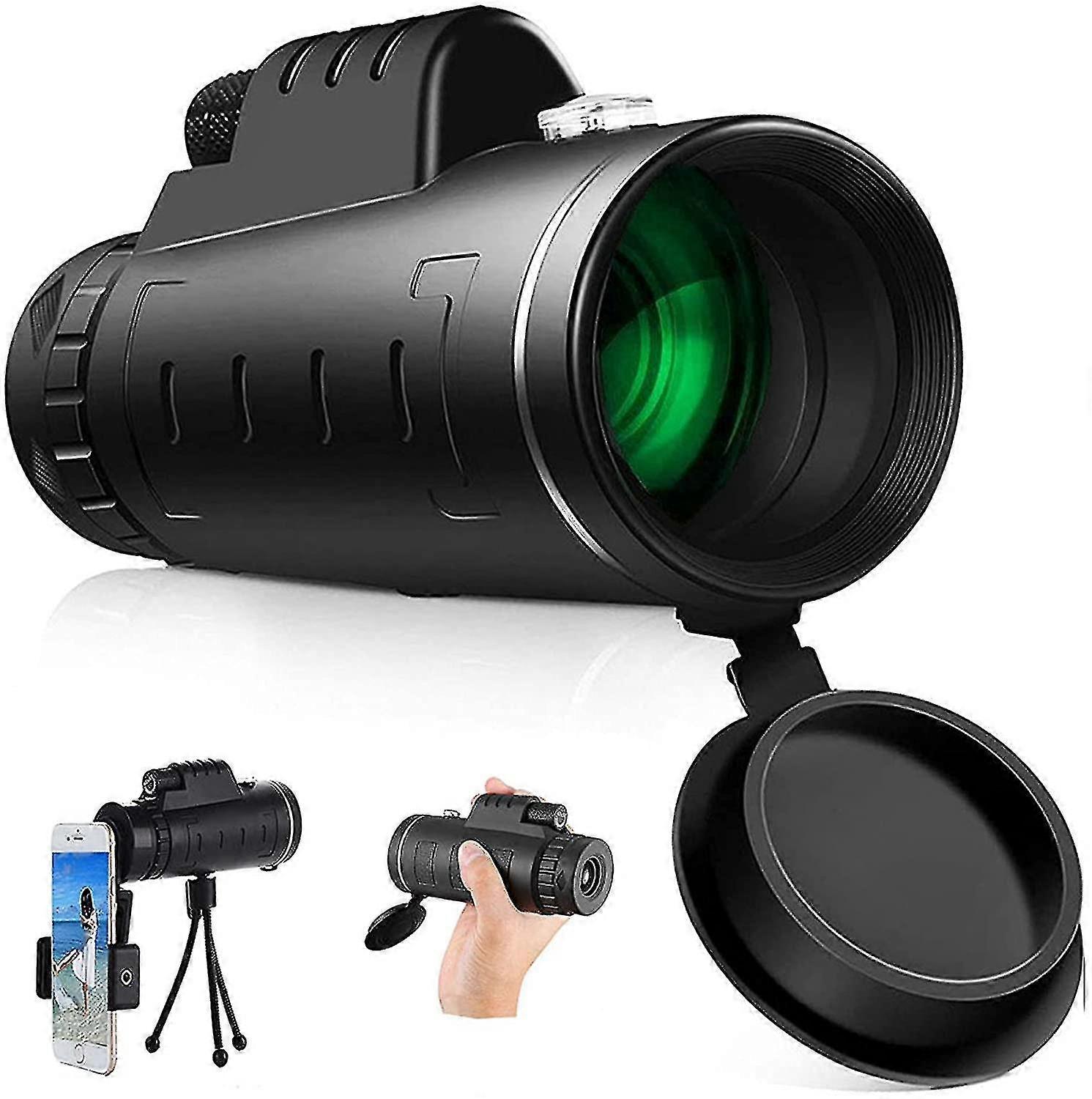High Definition 40x60 Monocular Telescope Flashlight, High Power Monocular