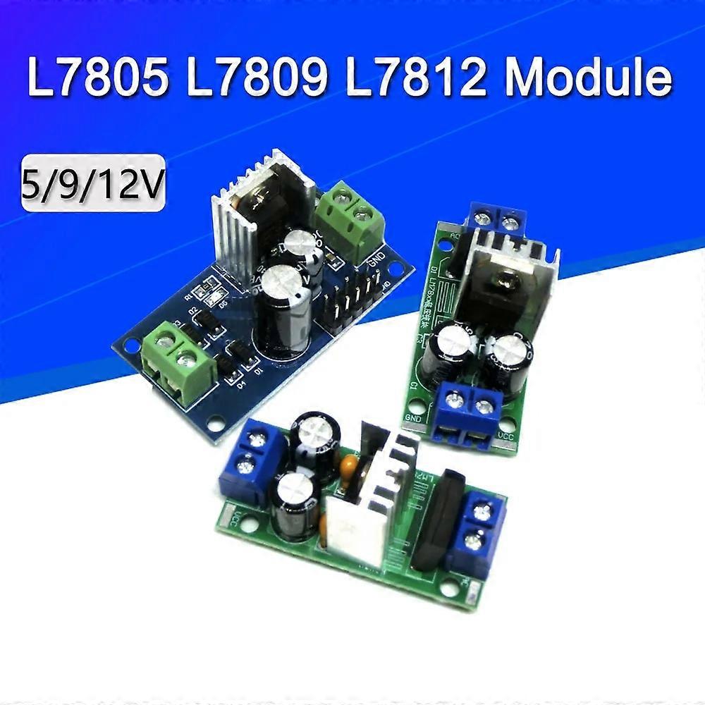 LM7805 LM7806 LM7809 LM7812 DC / AC Üç Terminal Voltaj Regülatörü Güç Kaynağı Modülü 5V 6V 9V 12V Çıkış Maks 1.2A