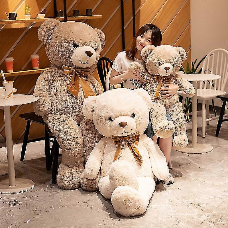 90-120cm New Kawaii Bowknot Teddy Bear Plush Toy Stuffed Animal