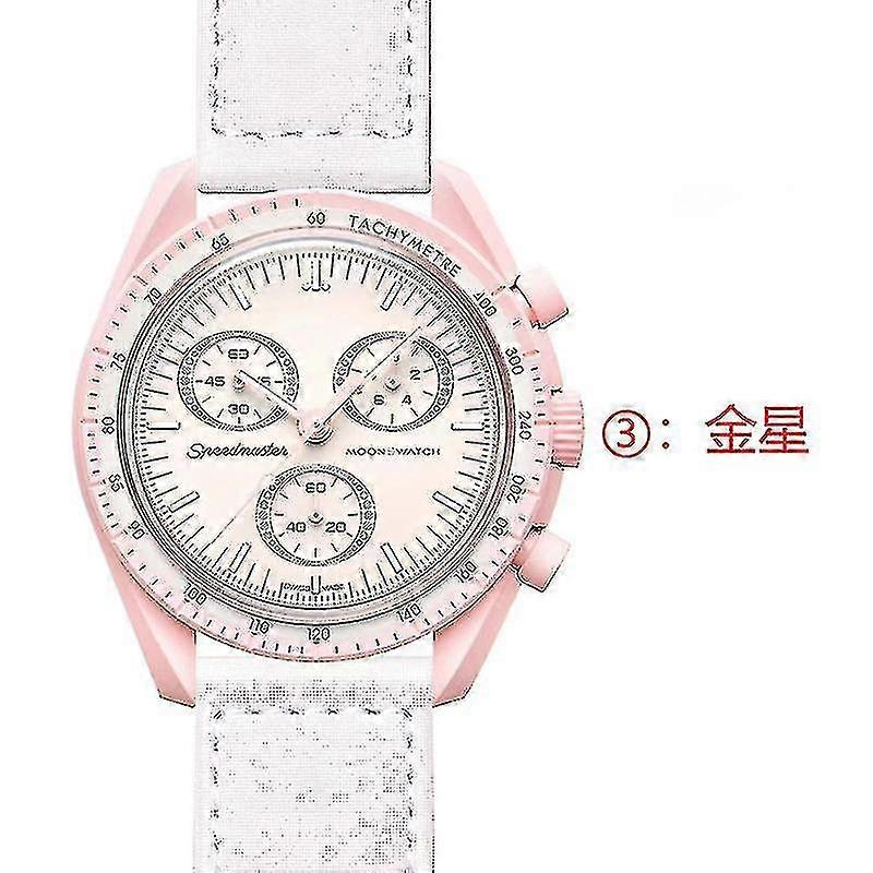 11 Colors Ceramic Case Nylon Material Strap Comfortable To Wear Six-pin Multi-function Quartz Watch