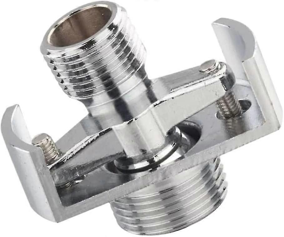 Beito Eccentric Screw Corner Faucet Adjusting Short Intake Pipe Angled Curved Foot Shower Head Accessories(silver)(1pcs)