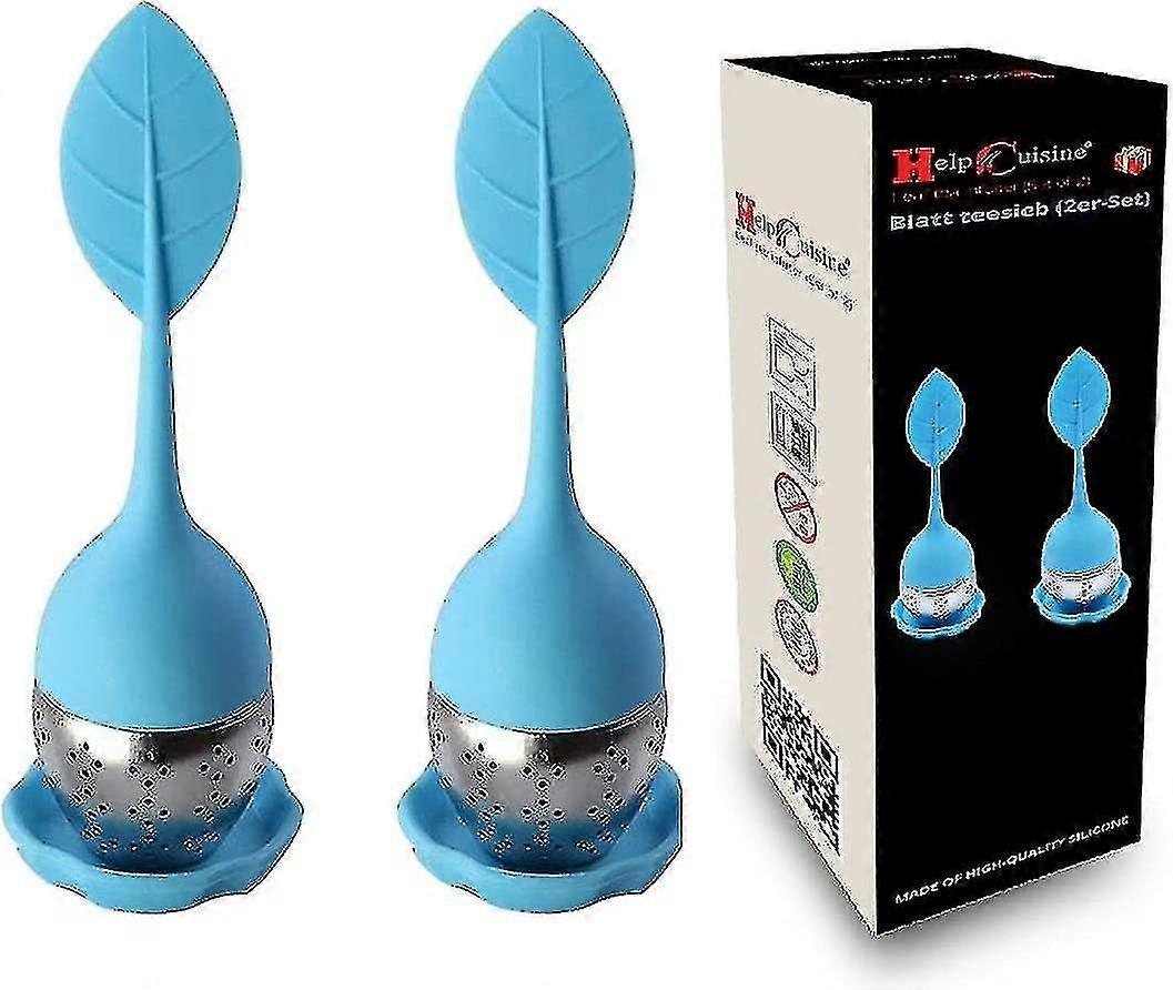 Tea Infuser/diffuser/tea Filter, Tea Shape, 100% Food Grade Silicone And High Quality Stainless Steel Infuser, Set Of 2
