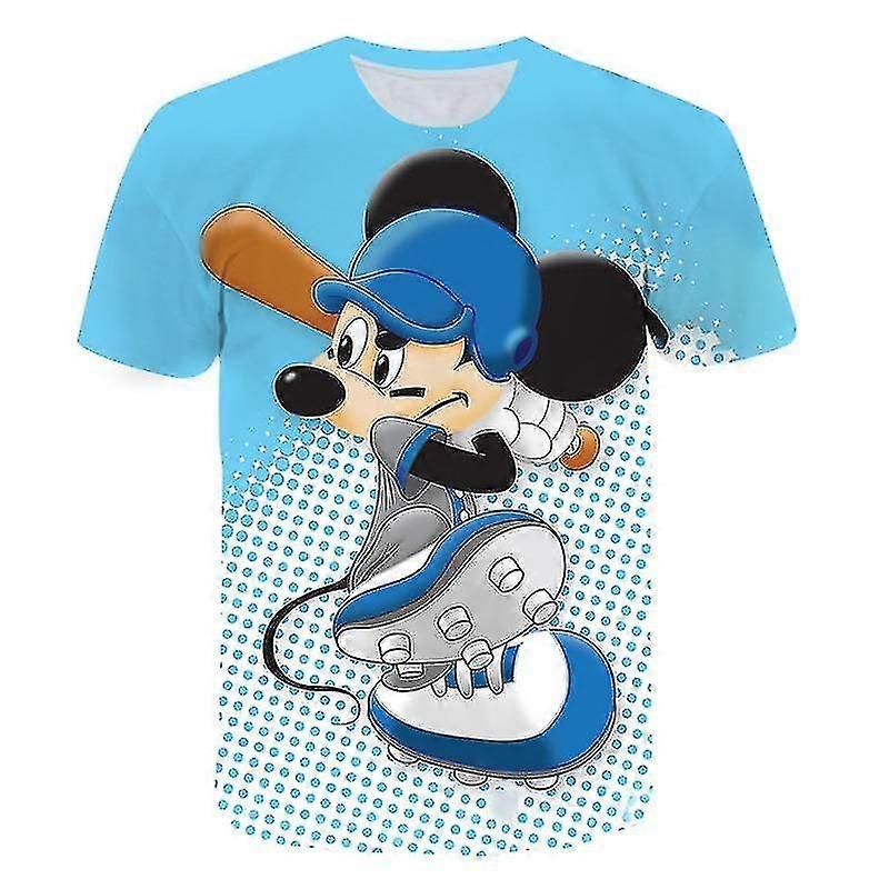 Mickey Mouse Short Sleeve 3d Print T-shirt - 2 High Quality