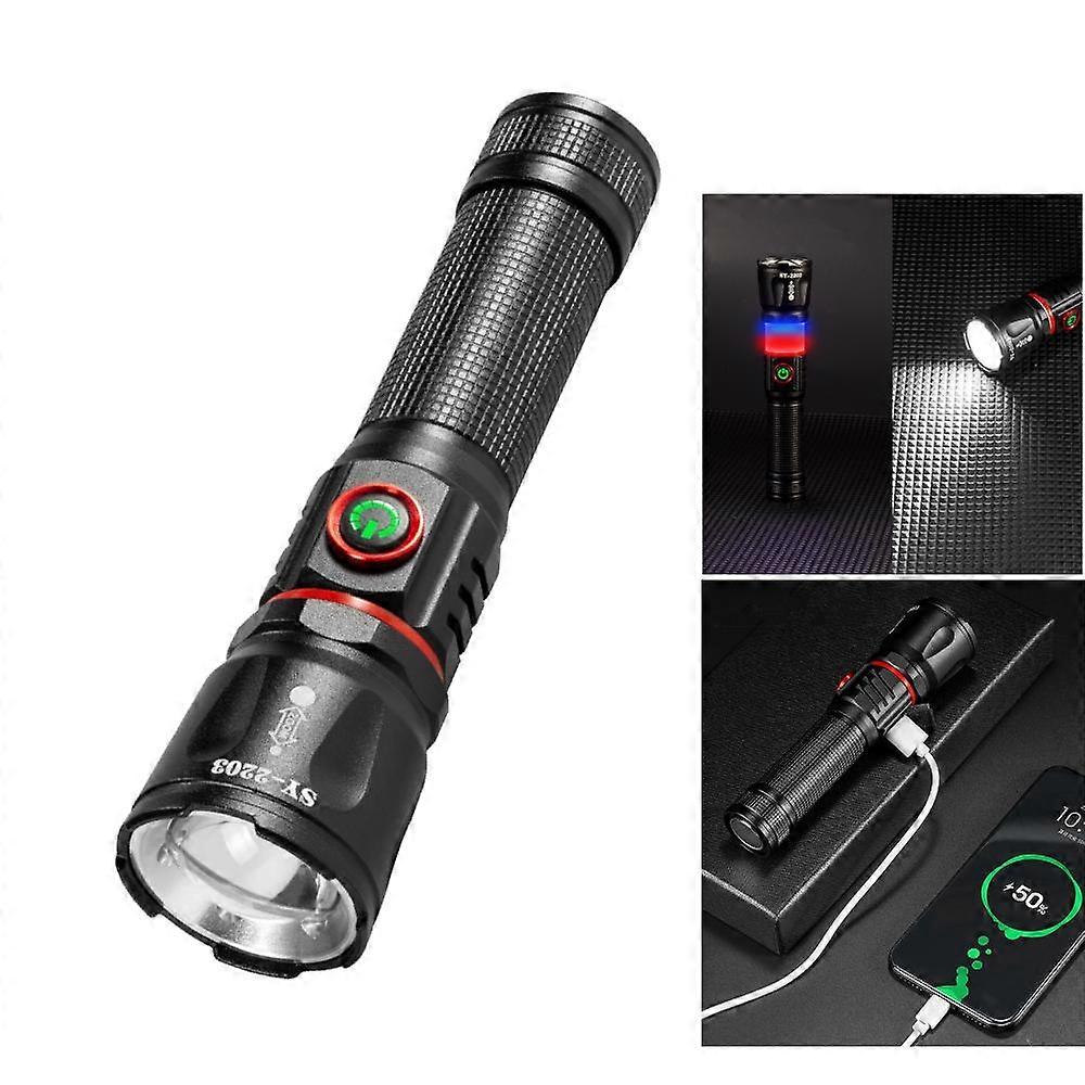 P50 Multi-functional Flashlight Usb Charging Cob With Magnet Led Repair Work Camping Light