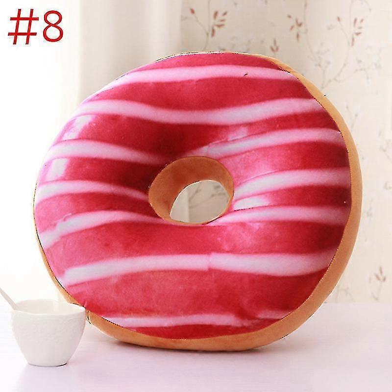 かわいいドーナツ枕チョコレートドーナツぬいぐるみマカロンフードクッションニースボトムクッション