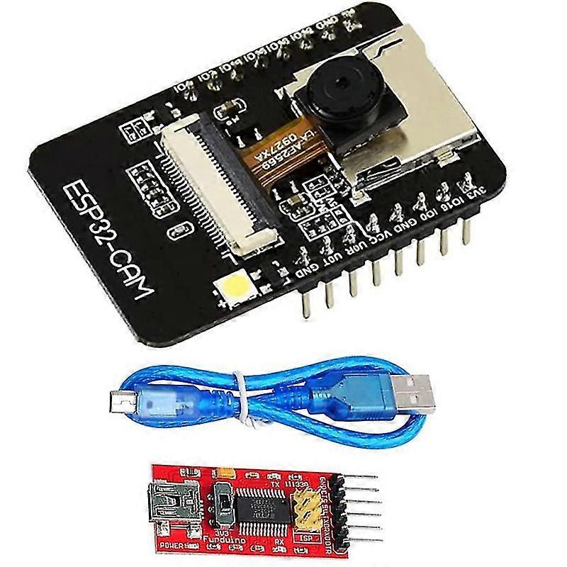 Esp32-cam Development Board Wifi Bluetooth Esp32 Camera Module With Usb Cable Serial Converter Prog