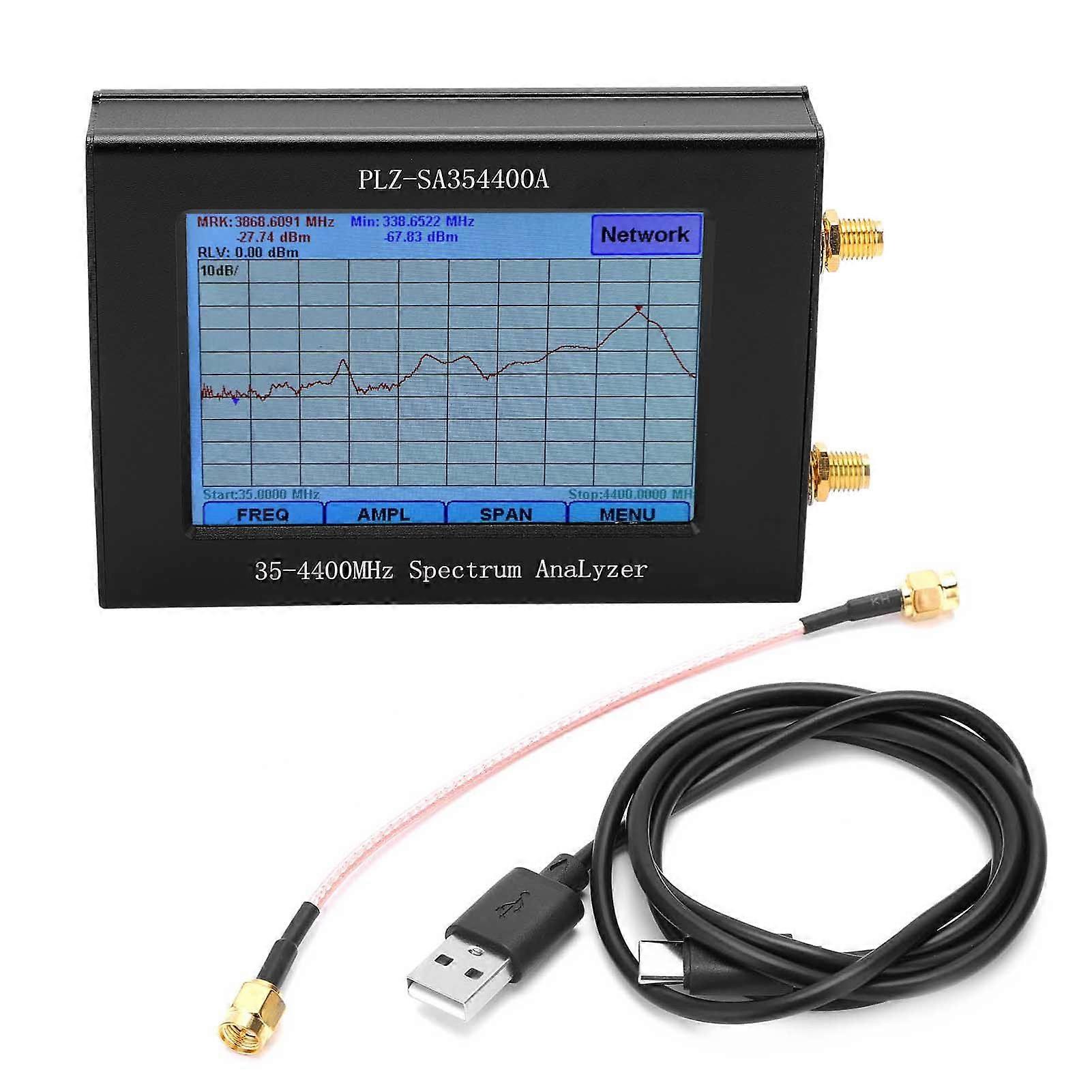 354400MHz Spectrum Analyzer 3.5 Inch TFT USB2.0 USB3.0 with Tracking Source Simple Sweep Generator