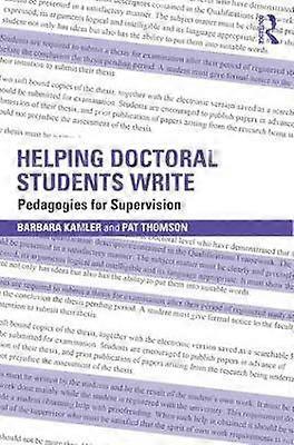 Helping Doctoral Students Write