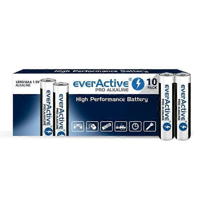EVERACTIVE 1250mAh AAA Alkaline Batteries 10pcs - LR0310PAK