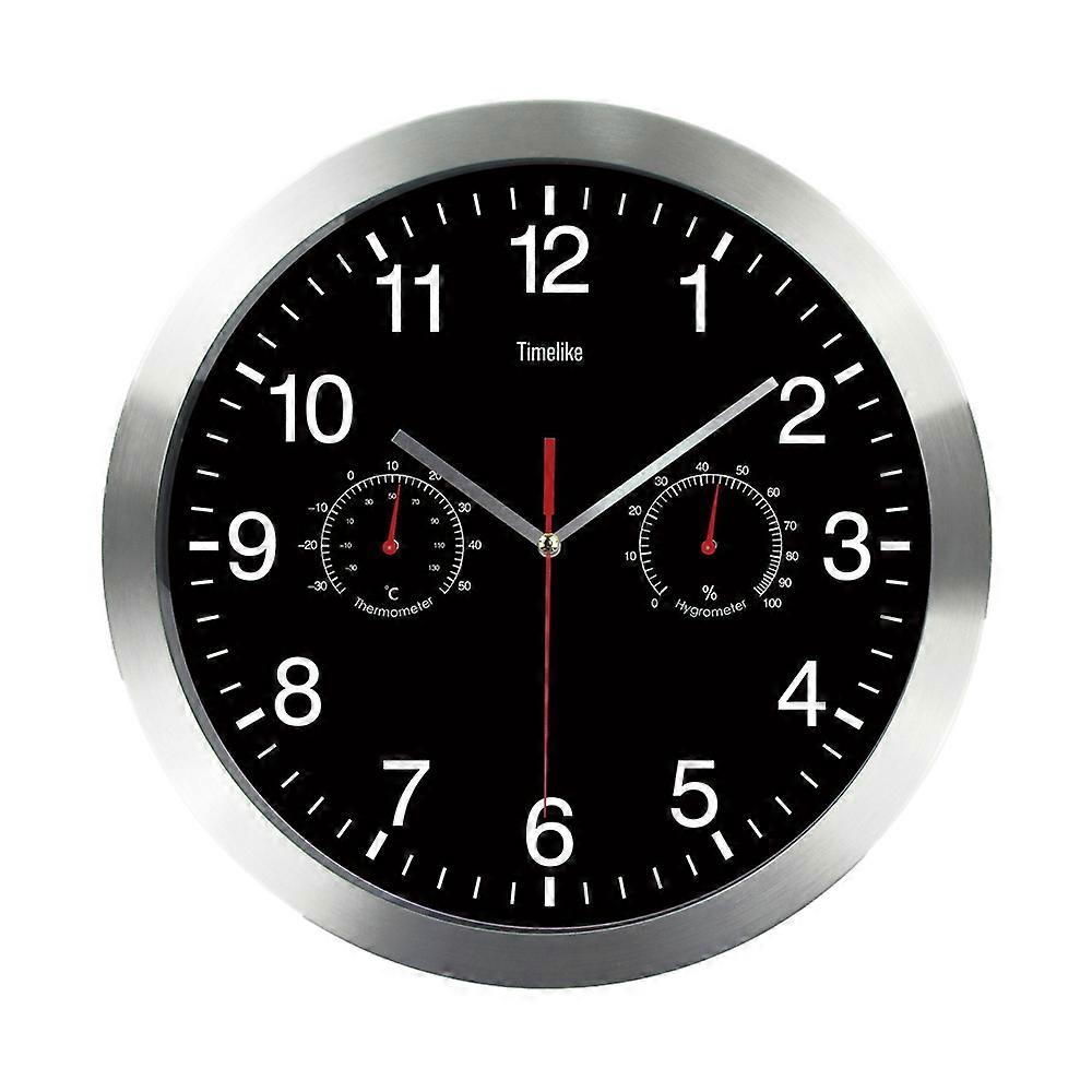 Retro Wall Clock, Waterproof, Thermometer, Indoor/Outdoor Decor
