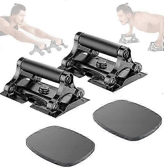 Multifunctional 3-IN-1 Home Workout Equipment, Abs Roller Wheel - Push up Bars fast