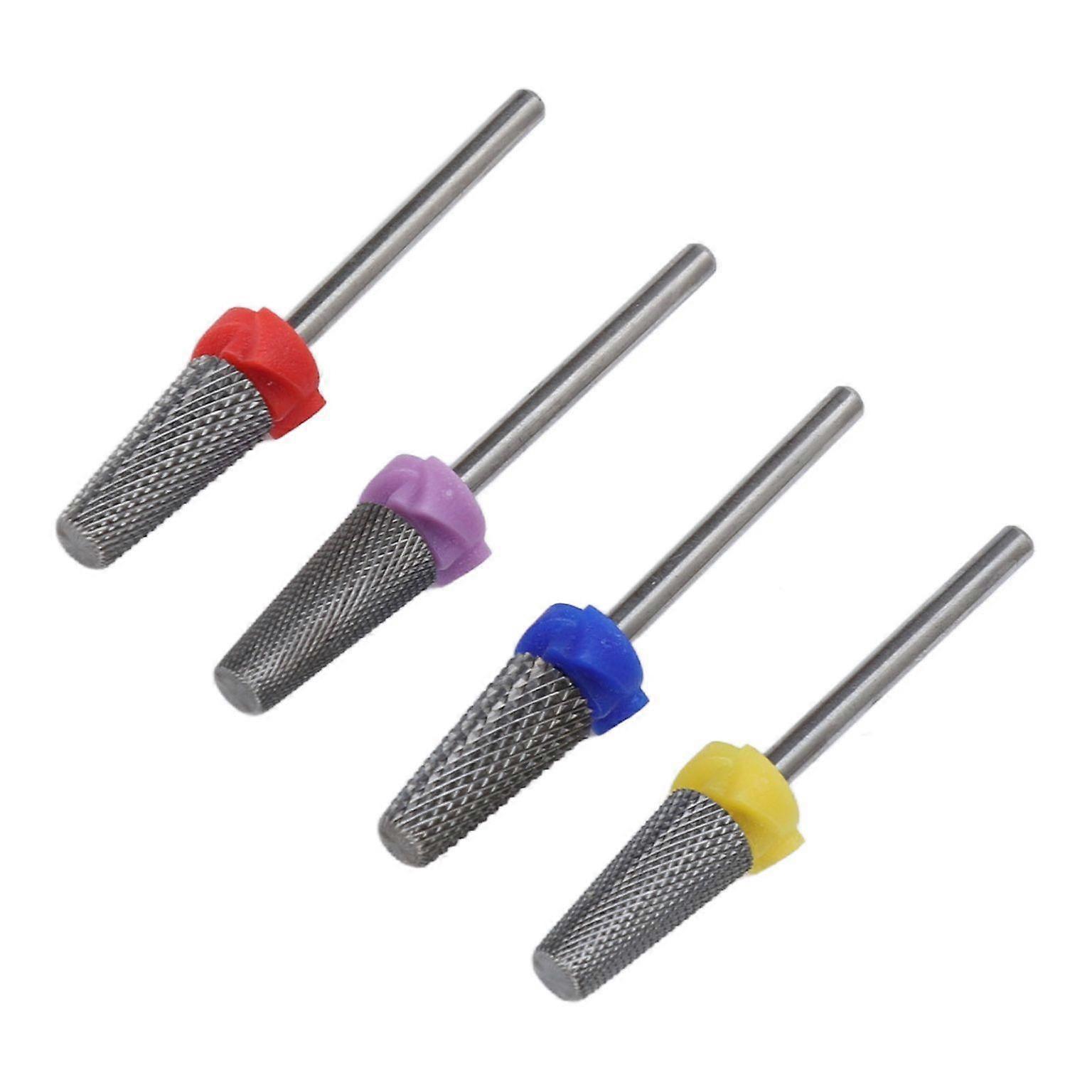 4pcs Tungsten Nail & Pedicure Drill Bits Set - Manicure Tools