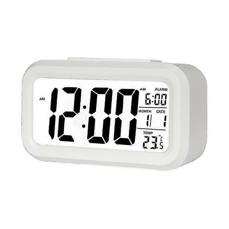 Large Display With Calendar For Home Office Table Clock Snooze Kids Clock LED Desktop Digital Clock