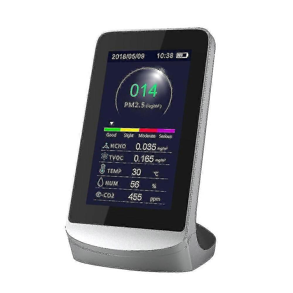Air Quality Monitor Co2 Meter Ndir Gas Analyzer Carbon Dioxide Meter Gas Detector Fine Dust Meter Pm2.5 Pm10 Hcho Tvoc Detector-xinhan