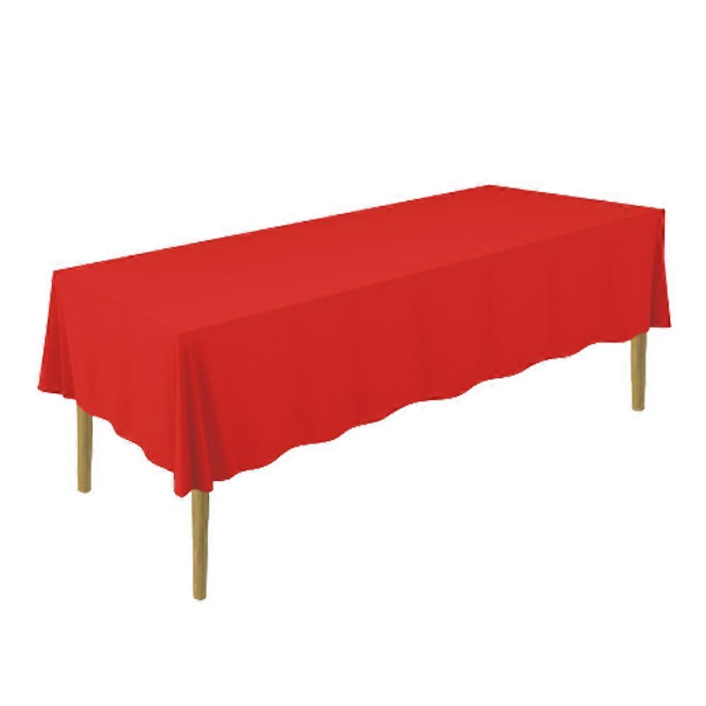 152.4*260cm Rectangular Table Cloth Table in Polyester Great for Buffet Table, Wedding(Red)