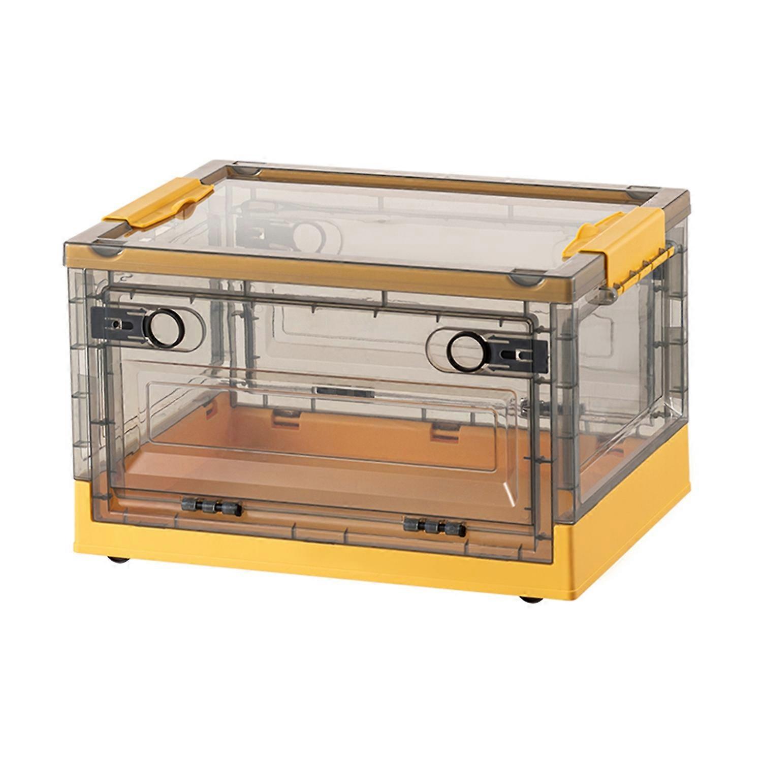 Clothes Storage Box with Lid Large Capacity Stackable Storage Container Heavy Duty Plastic