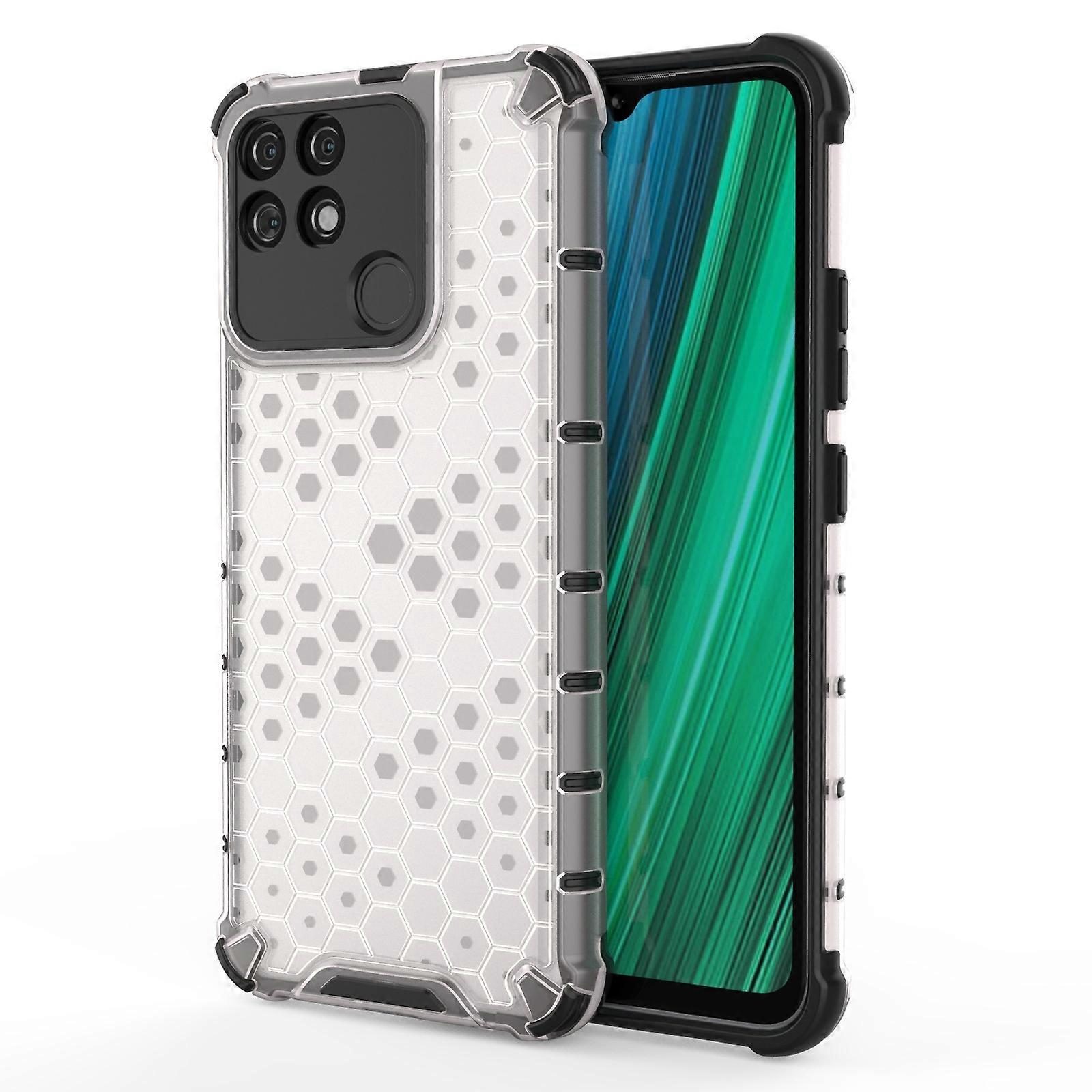 For OPPO Realme Narzo 50A Honeycomb PC + TPU Phone Case