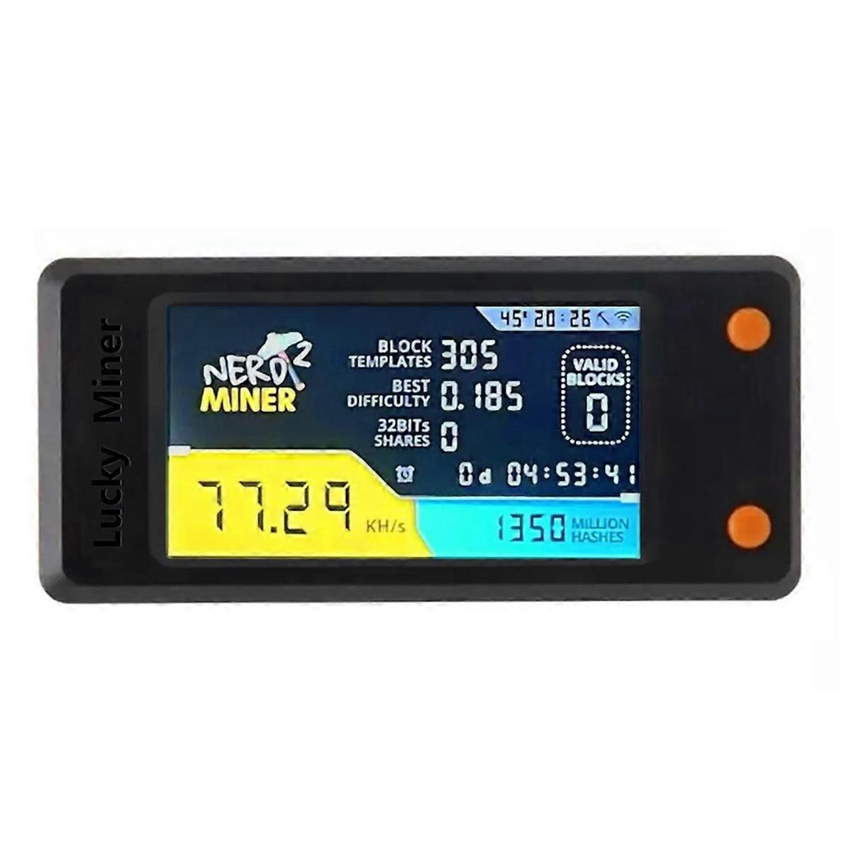 Nerdminer V2 78KH/S BTC Solo Lottery Miner with LCD Display Bitcoin BTC Crypto Miner ASIC Mining Mi