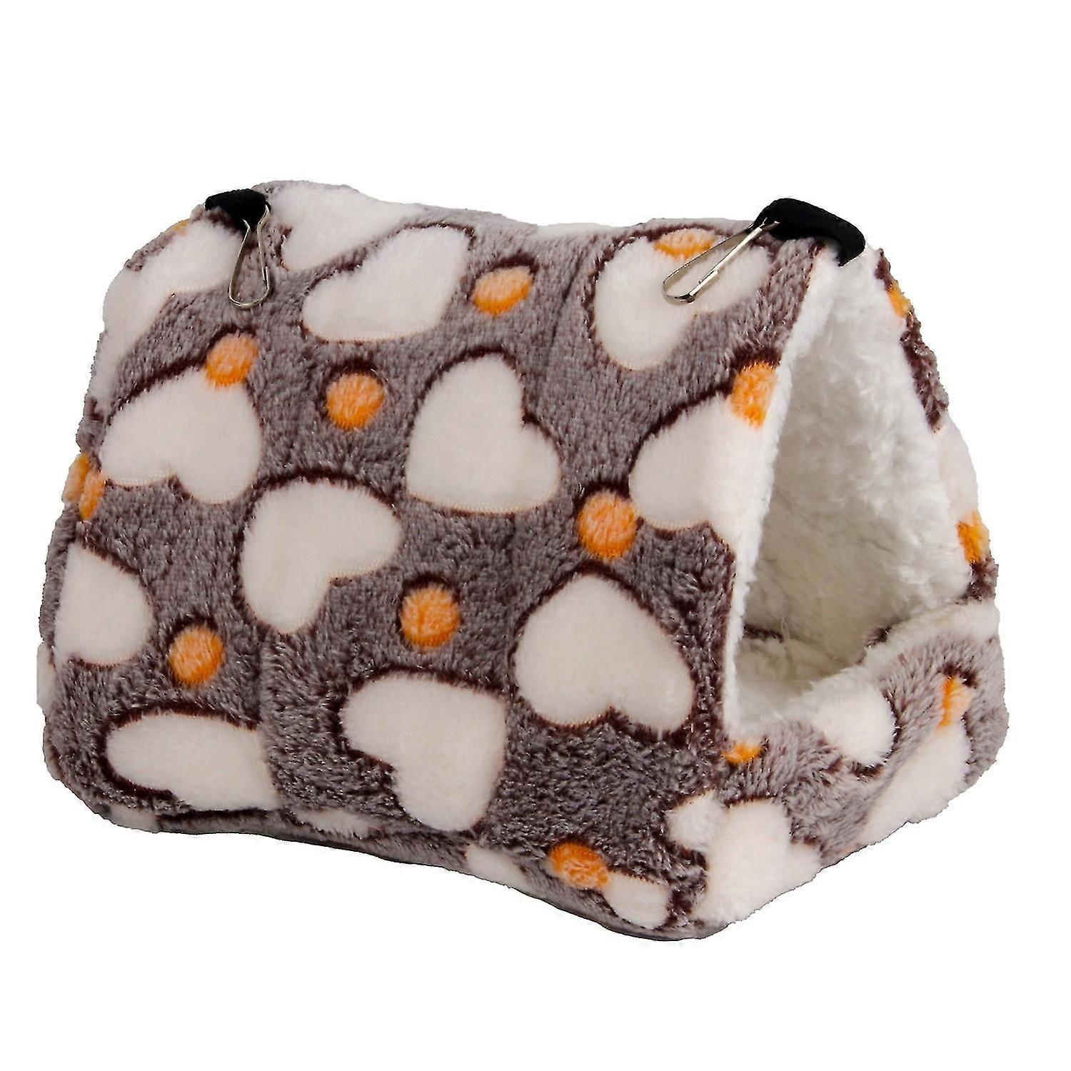Hamster Nest Comfortable Warm Guinea Pig Bed House Soft Fabric Plush Small Pet Hideout for Small