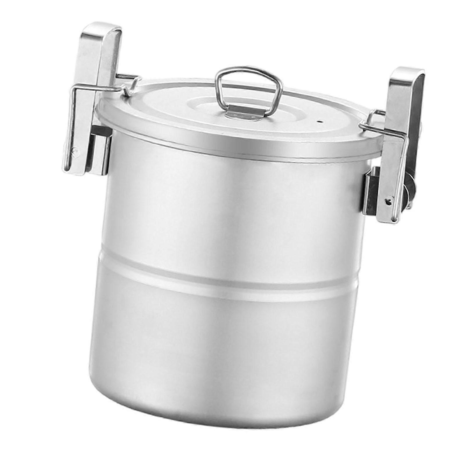 Camping Rice Cooker with Lid Camping Equipment Nonstick Lightweight Cookware 1 to 2 People