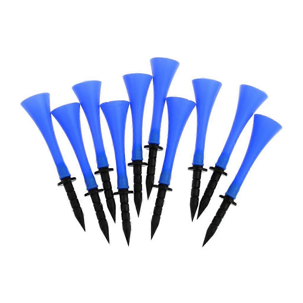 10 κομμάτια 83mm ύψος λαστιχένια γκολφ Tees γκολφ κατάρτισης διαφόρων χρωμάτων - πορτοκαλί,